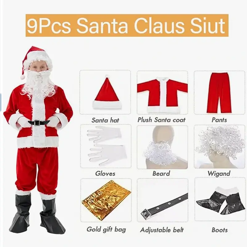 Kostum Santa Claus untuk Kanak-kanak